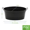 Minuteman International Black Oval Tub with Lid