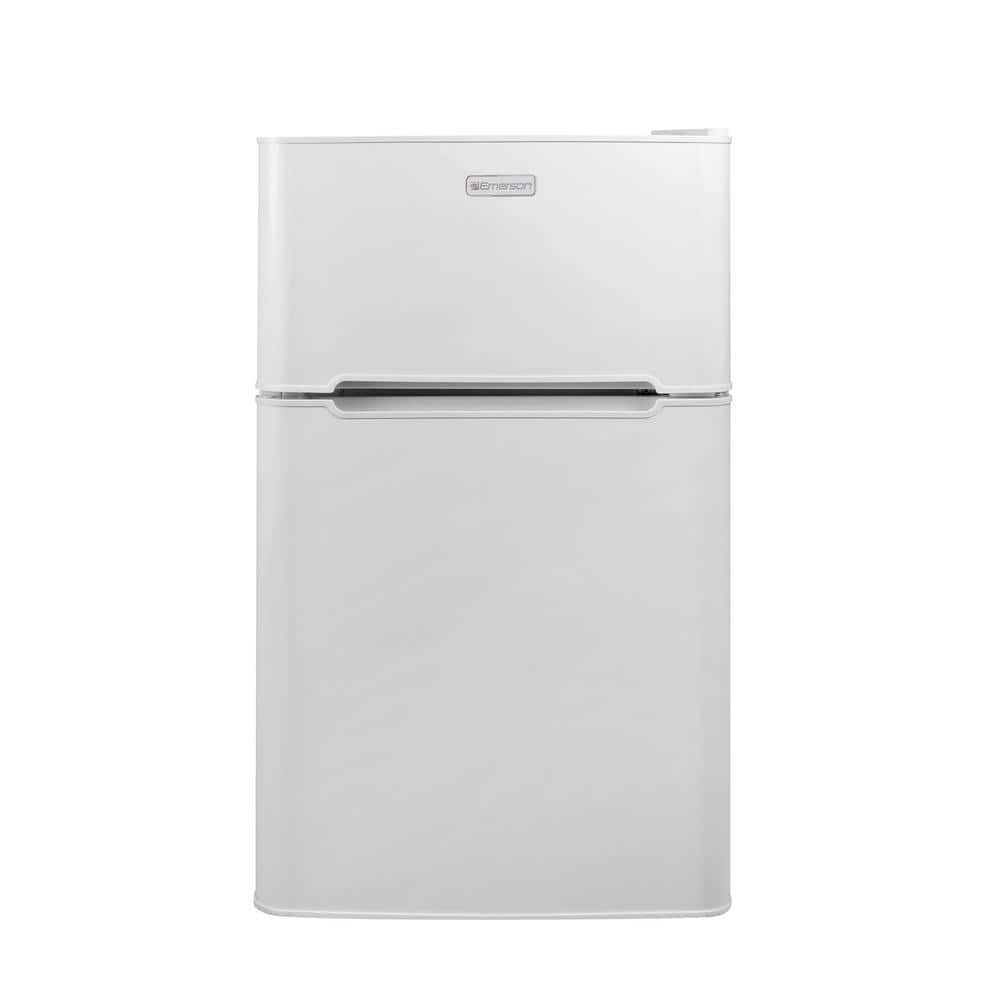Emerson 20.5 in. 3.2 cu. ft. 2 Door Mini Refrigerator with Freezer in White, ENERGY STAR Qualified -  CR0232W