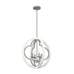 Gablecrest 4-Light Rustic White Mini Pendant