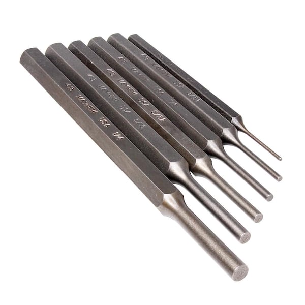 Mayhew Pin Punch Set (6-Piece) 89035 - The Home Depot