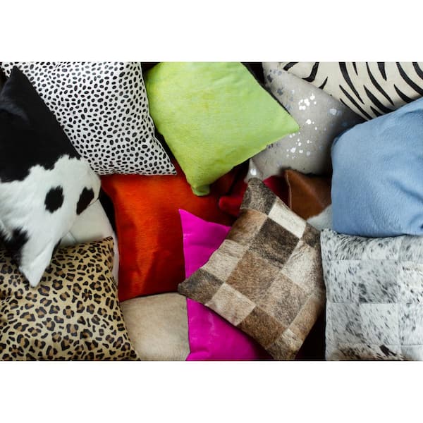 Cowhide throw pillow discount covers