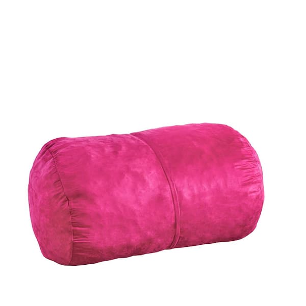 Noble House Barry Fuschcia Suede Bean Bag Cover