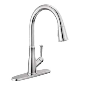 Westville Single Handle Pull Down Sprayer Kitchen Faucet in Chrome