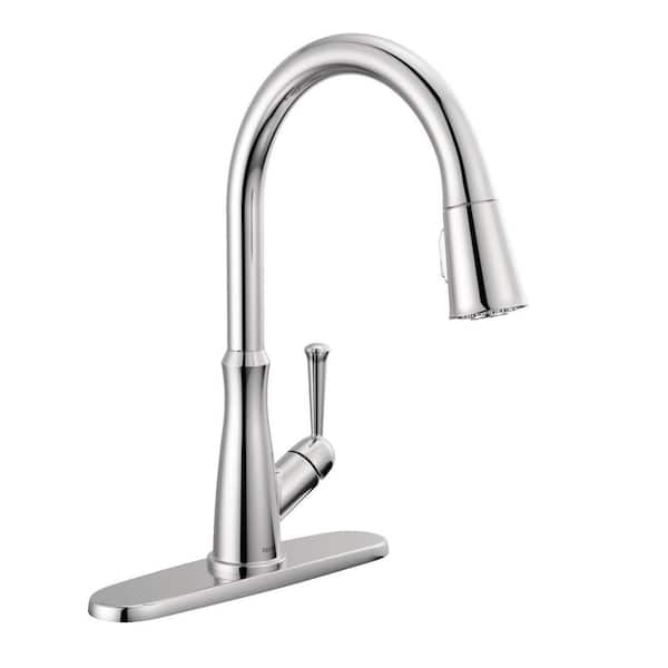 Delta Westville Single Handle Pull Down Sprayer Kitchen Faucet in ...