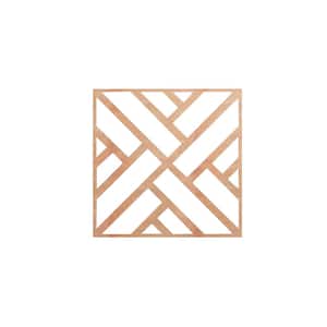 11 3/8 in. x 11 3/8 in. x 1/4 in. Cherry Small Killeen Decorative Fretwork Wood Wall Panels (50-Pack)