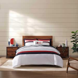 Tommy Hilfiger Tommy Classic Stripe 3-Piece White/Red/Navy Blue