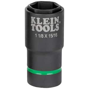 1-1/8 in. and 15/16 in. 2-in-1 Impact Socket, 6-Point