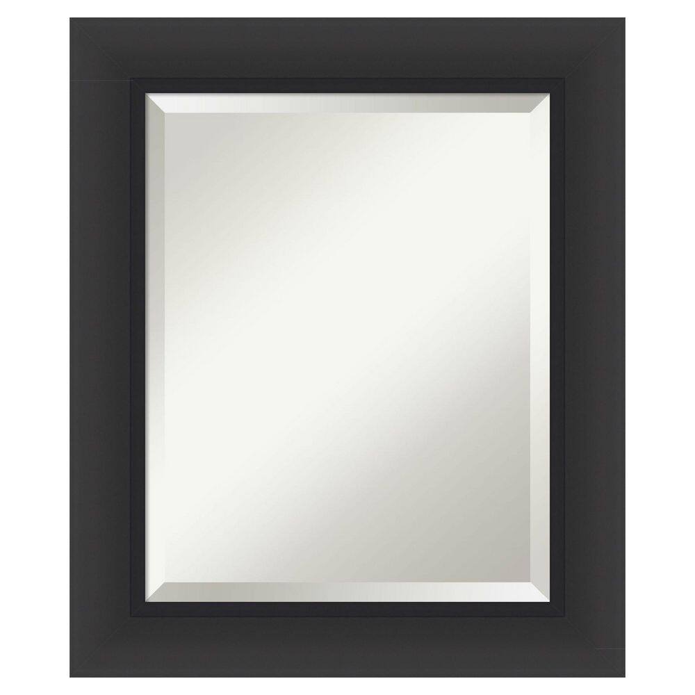 Sloped Black 21.5 in. x 25.5 in. Beveled Modern Rectangle Framed Wall Mirror price history on PriceWatchPro