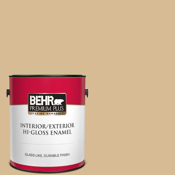 BEHR PREMIUM PLUS 1 gal. #330F-4 Pebble Path Hi-Gloss Enamel Interior/Exterior Paint