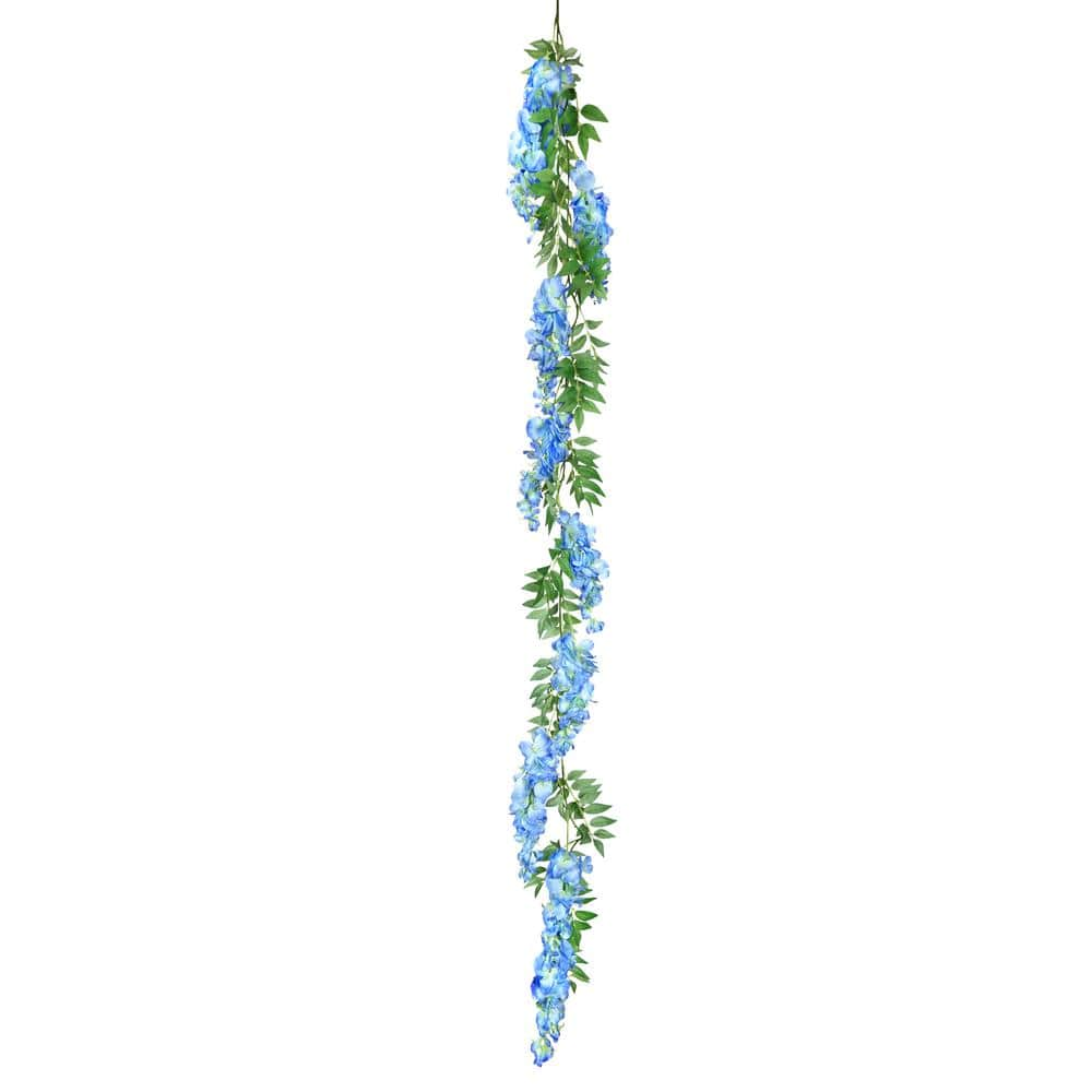 SULLIVANS 70 Artificial Silver Flocked Fern Berry Garland FECGD