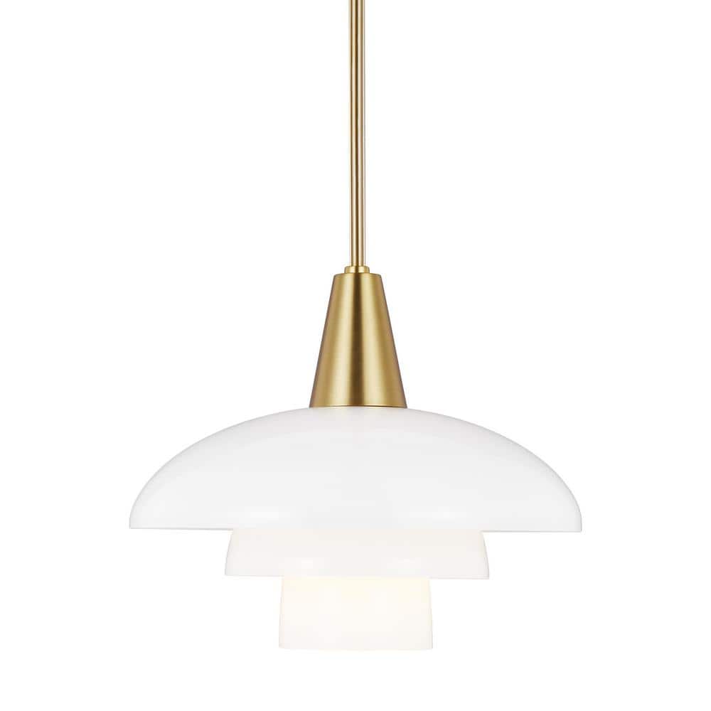 Ellen's Sleek Burnished Brass 1-Light Indoor/Outdoor Pendant