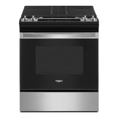 30 in. 5.0 cu.ft. Gas Range with Self-Cleaning Oven in Stainless Steel