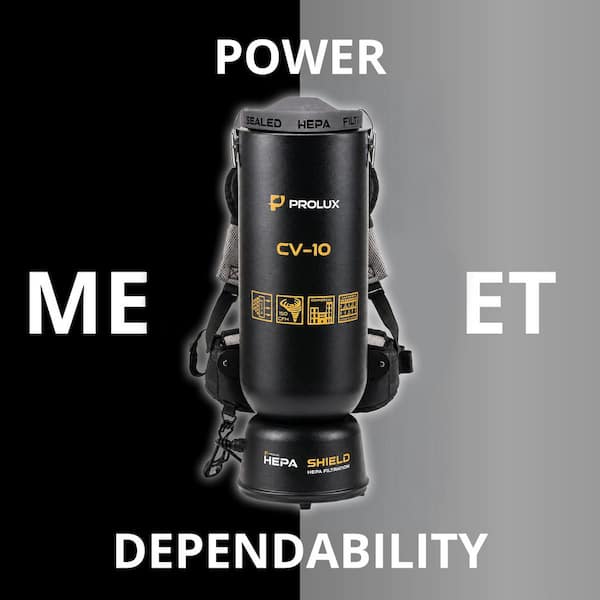 Prolux 10 Qt. Commercial Backpack Vacuum Cleaner with 2-Year