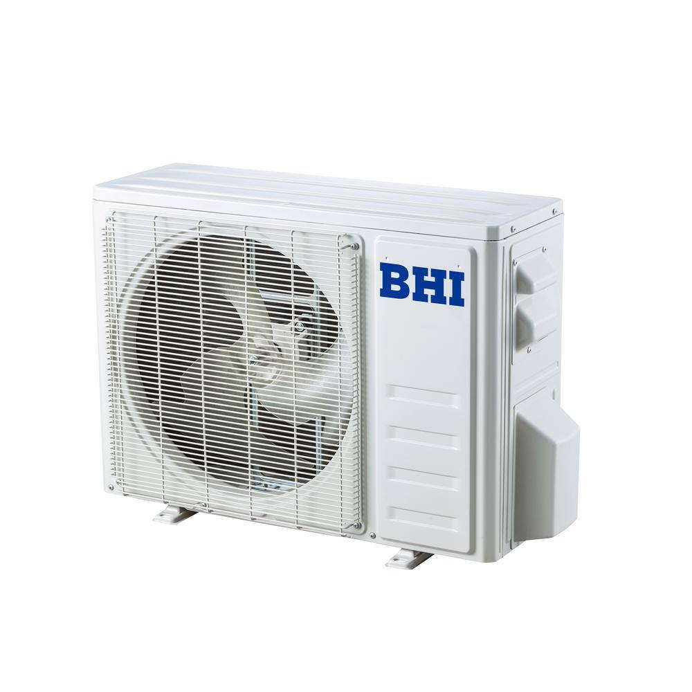 BHI 12000 BTU White Ductless Mini Split Air Conditioner with Heater and Remote