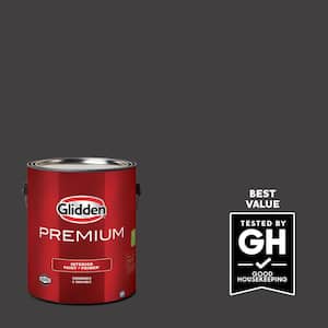 1 gal. #PPG1001-7 Black Magic Satin Interior Latex Paint