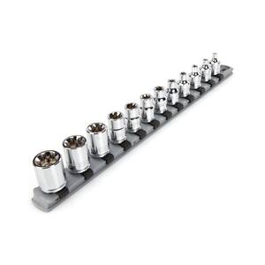 1/2-inch Drive E13 Universal Spline Socket Shallow 12 Point Cr-V Steel 2 Pcs 1/2-inch Drive E13 Universal Spline Socket Shallow 12 Point Cr-V Steel 2 Pcs