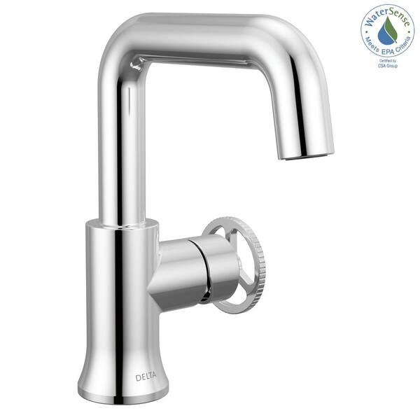 Delta Trinsic Single Handle Single Hole Bathroom Faucet with Drain