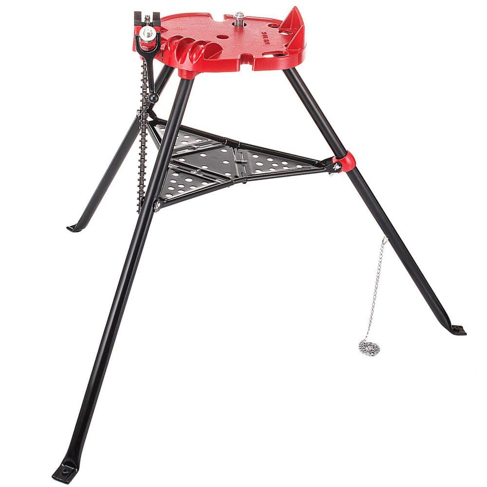 6 in. Tripod Pipe Chain Vise Stand w/ Steel Legs & Rubber Mounts bib price history on PriceWatchPro