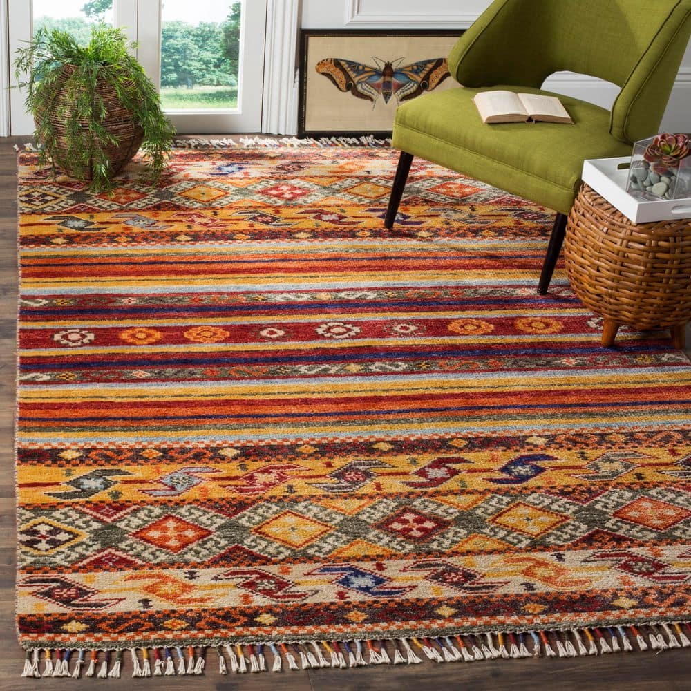 Landscape products × noma.t.d rug SAFAVIEH Nomad 8 ft. x 10 ft. Multi Striped Abstract Area Rug