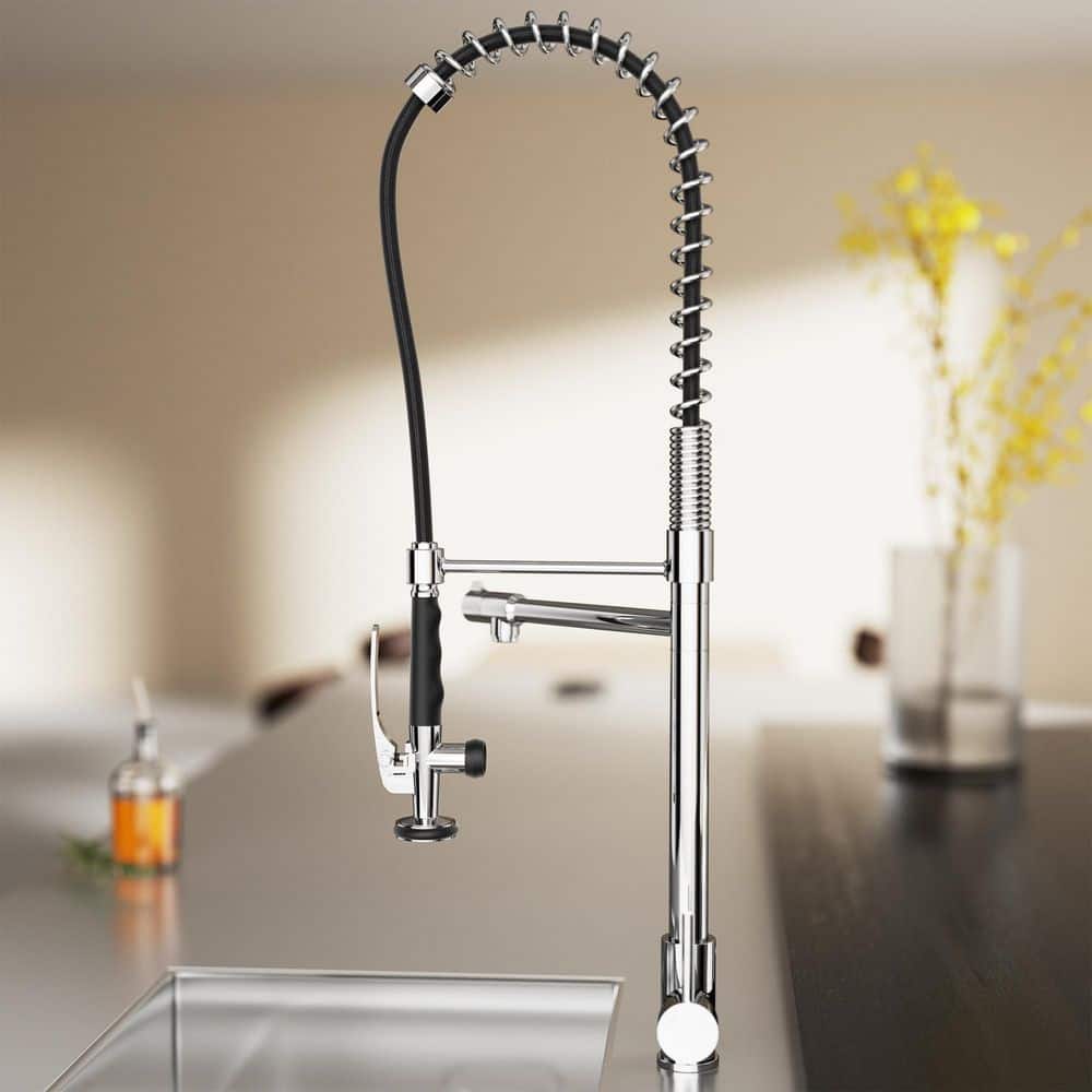 HOMLUX SingleHandle PullDown Sprayer Kitchen Faucet with Pot Filler