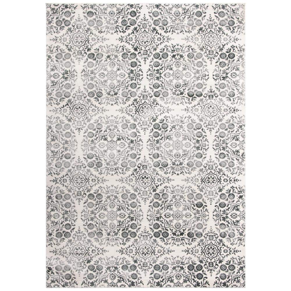 UPC 889048833388 product image for SAFAVIEH Isabella Charcoal/Ivory 4 ft. x 6 ft. Geometric Area Rug | upcitemdb.com