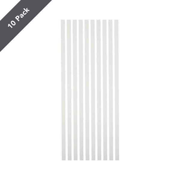 26 in. x .75 in. White Aluminum Square-Shaped Estate Baluster (10-Pack)