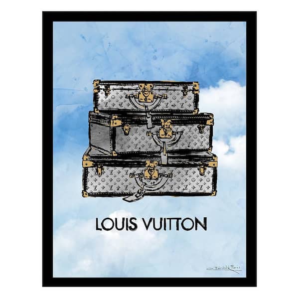 VENICE BEACH Collections Fashion Cloud Travel Trunks by Fairchild Paris 1-Piece Framed Graphic Print Abstract Poster Art Print 18 in. x 14 in.
