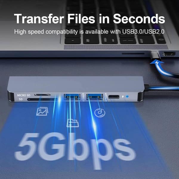 Yichuhaoxi Adapter Multiport USB C HUB Multiport Adapter USBC
