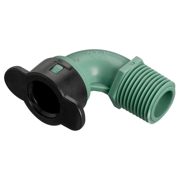 1/2 in. x 1/2 in. MPT 90-Degree Eco-Lock Elbow