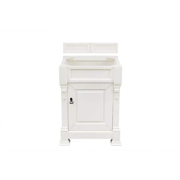 null Brookfield 25.5 in. W x 22.8 in. D x 33.5 in. H Single Bath Vanity Cabinet Without Top in Bright White