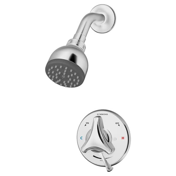 Origins Single Handle 1-Spray Round Shower Faucet 1.75 GPM with Low Flow in. Polished Chrome (Valve Included)