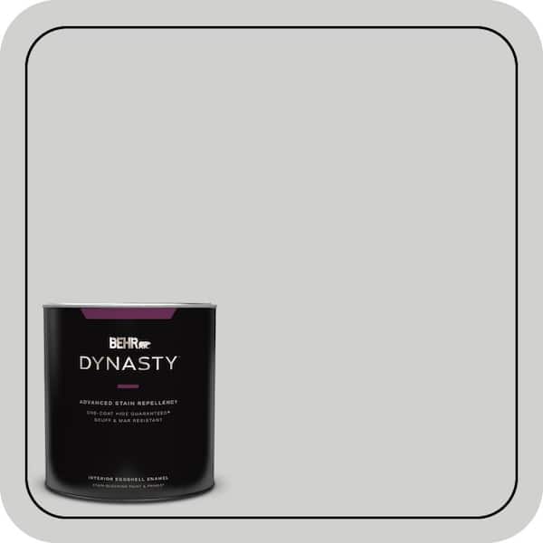 BEHR DYNASTY 1 qt. #N520-1 White Metal Eggshell Enamel Interior Stain-Blocking Paint & Primer