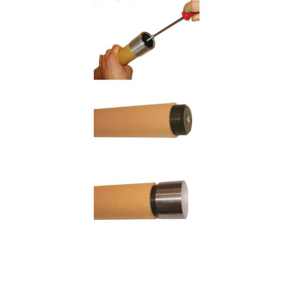 INDITAL Wood Inox Plastic Support for End Caps and Fittings