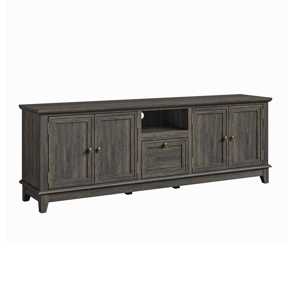 Festivo Dark Brown 72-Inch TV Stand with Cabinets and Drawer