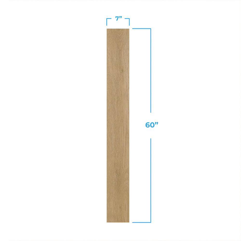 Vista Clay 7" x 60" Oak Look Waterproof Vinyl Plank Flooring