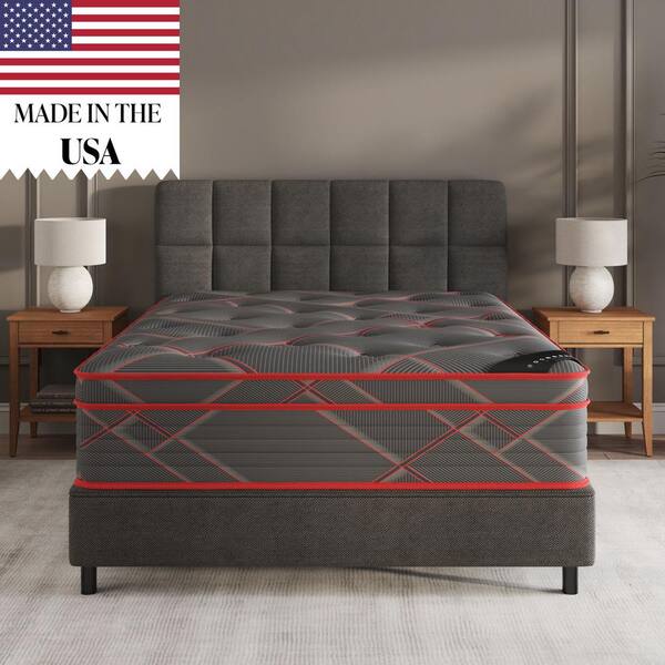 King Medium Firm Hybrid 13 in. Edge to Edge Pocket Coil Bed in A Box Ottopedic Mattress