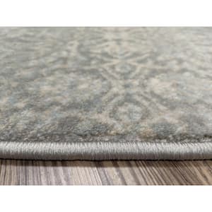 Colosseo Gray 5 ft. x 7 ft. Traditional Oriental Vintage Area Rug