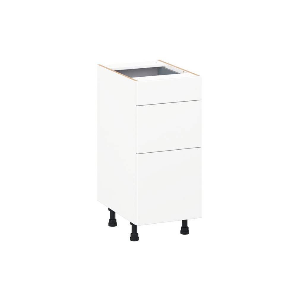 Timberline 15 in. W x 21 in. D x 30 in. H Assembled Slab Bath Drawer Base Kitchen Cabinet in Bright White price history on PriceWatchPro