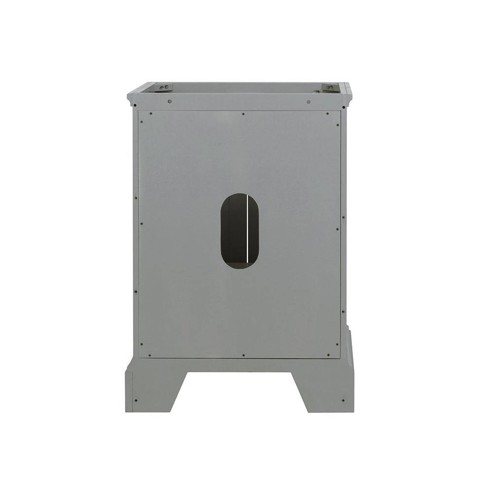 Windsor 24" Gray Solid Wood Freestanding Bathroom Vanity Cabinet