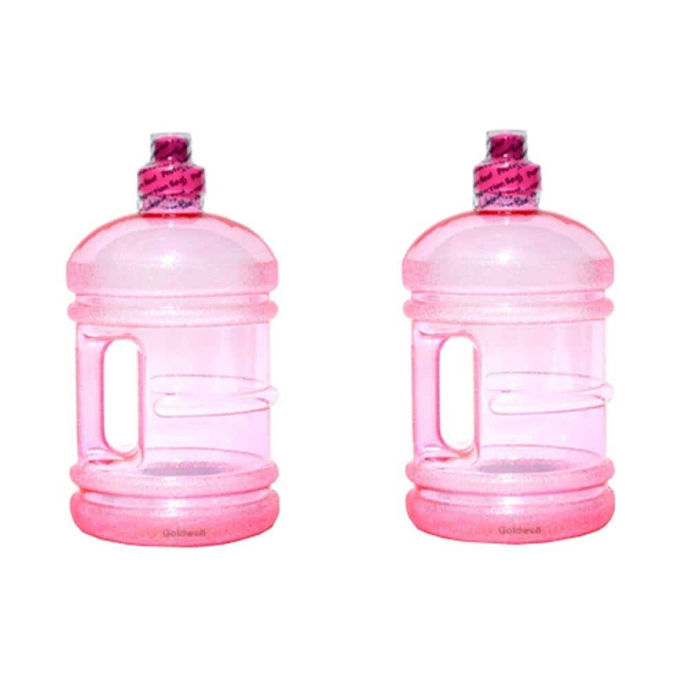 ORE International H8O 64 oz. BPA Free Water Jug with Handle in Pink (2 ...