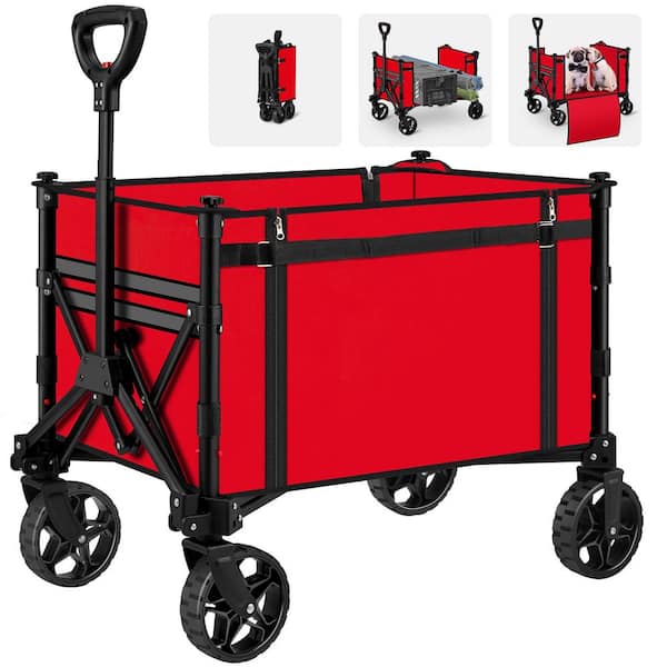 Collapsible Wagon Cart with Wheels for Outdoor Sport