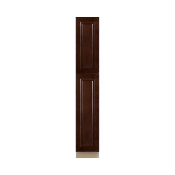 Charlotte Raised 18 in. W x 84 in. H x 24 in. D in Bordeaux Plywood Assembled Pantry Cabinet