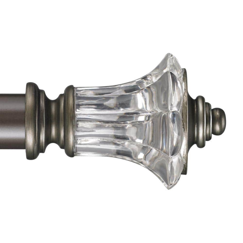 Joffre 10 ft. Non-Telescoping Single Curtain Rod in Oil Rubbed Bronze