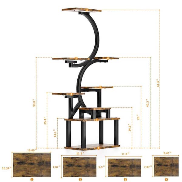 Sunpez Full Spectrum Grow Lights, 8-Tier Indoor Plant Stand with