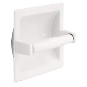 Futura Recessed Toilet Paper Holder in White