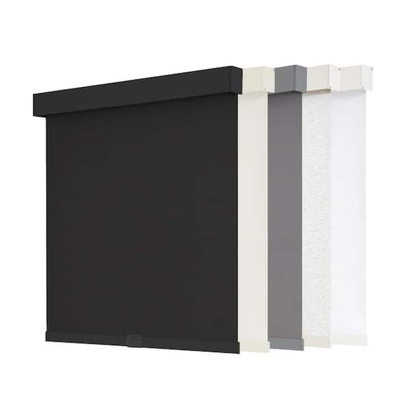 Blackout Cordless Roller Shades, Thermal Insulated, Polyester, UV Protection for Home and Office, 61 in. W x 72 in. L