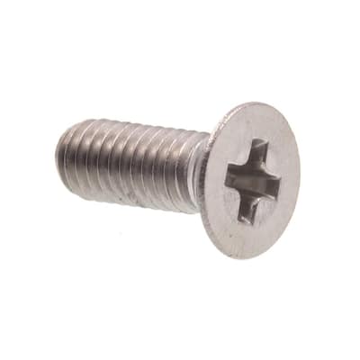 Pack of 100 Phillips Drive Plain Finish Flat Head M3-0.5 Metric Coarse Threads Stainless Steel Machine Screw 5mm Length 