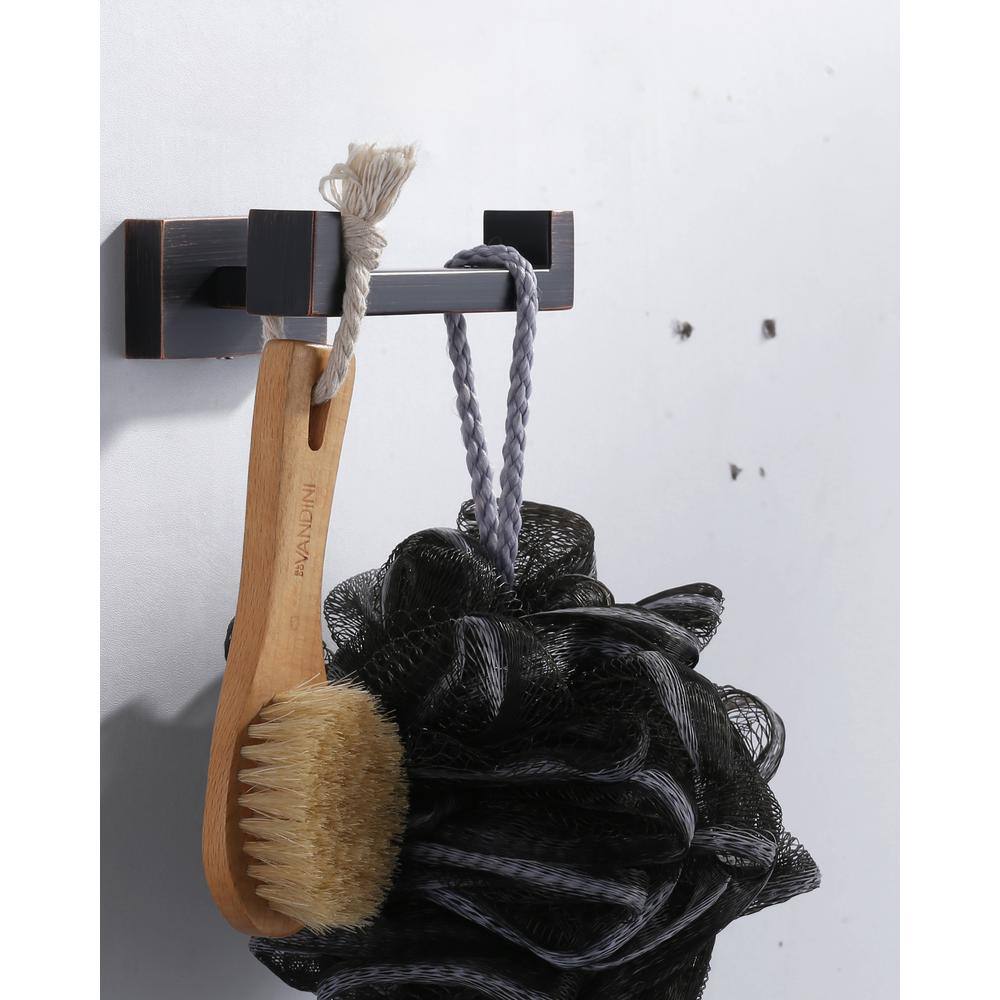 Oil Rubbed Bronze Double Wall Mounted Towel Hook