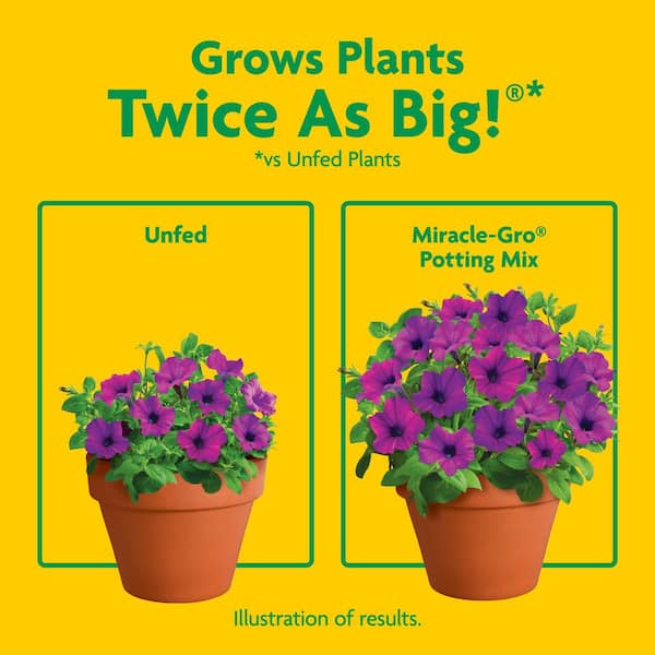 Miracle-Gro - Potting Mix 50 qt. For Container Plants, Flowers, Vegetables, Shrubs, Feeds up to 6 Months