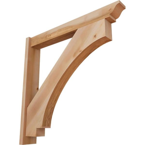 Ekena Millwork 6 in. x 36 in. x 36 in. Western Red Cedar Imperial Traditional Smooth Outlooker